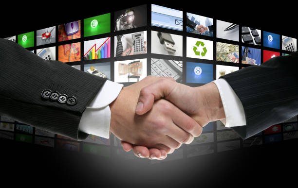 istock Futuristic Digital Age TV and Channels Background 1337083561