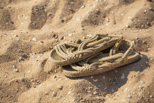 woman's legs and pair of orange flip-flops on the beach in Floridaview images from the same series: