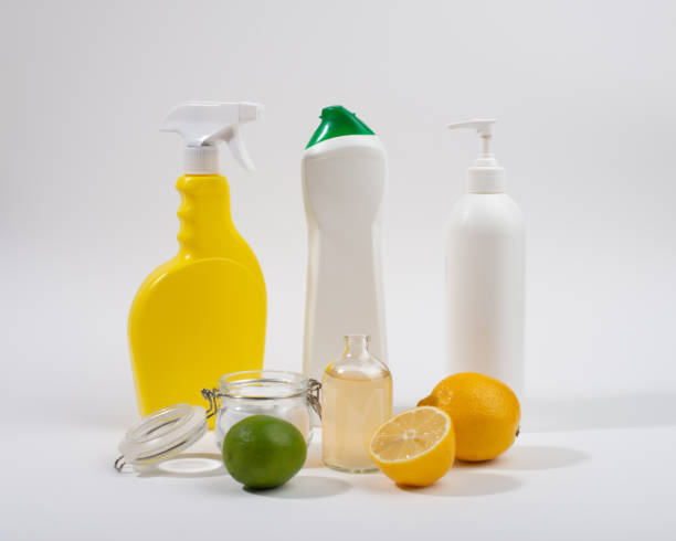 istock Natural organic home cleaning products. 1337086445