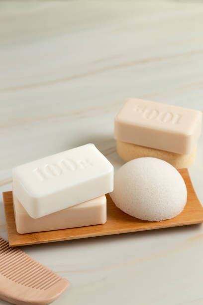 istock Soap bar ans sponges 1337091413