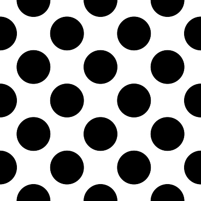 Big Black Spots Seamless Pattern