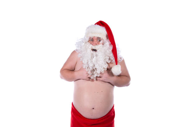 istock Funny santa claus and health problems. 1337097191