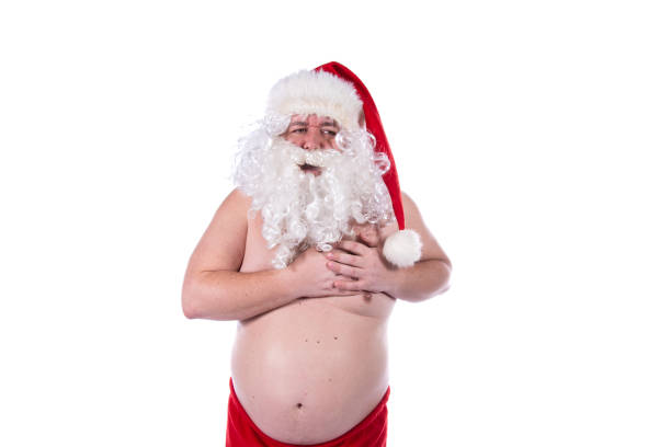 istock Funny santa claus and health problems. 1337097211