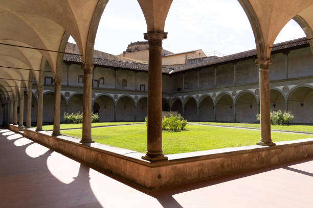 Santa Croce Garden Santa Croce Garden cloister stock pictures, royalty-free photos & images