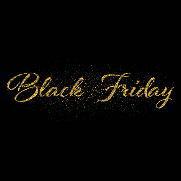 istock Black friday sale gold glitter design background. Black shine gold sparkles background. Super friday sale logo for banner, web, header and flyer, design. Christmas and new year shopping. 1337101888