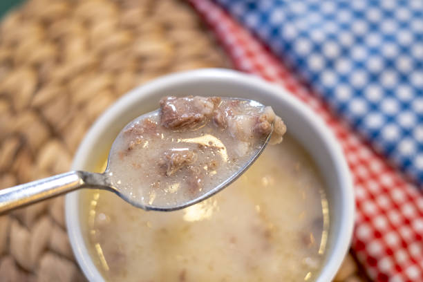 Traditional Turkish soup kelle paca