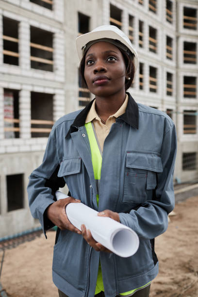 istock Portrait of Female Engineer on Site 1337111936