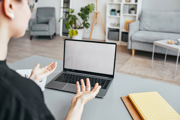istock Online Meeting MockUp 1337112344