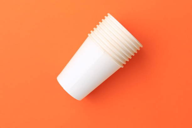 istock Disposable paper eco-friendly drinkware. Copy space for text 1337118235