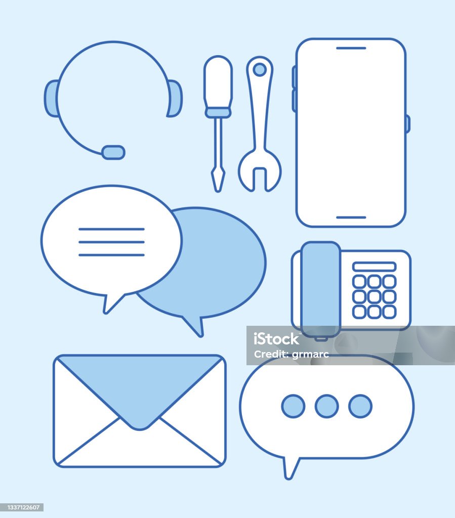 Items That Support Seven Technical Support Items Stock Illustration - Download Image Now ...