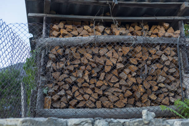 istock Firewood for home heating and cooking on an open fire. 1337124626