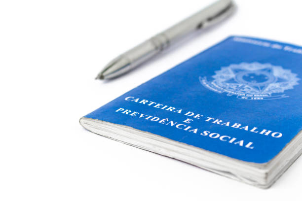 istock CTPS - Brazilian workbook and pen on white background with space for text. 1337134248