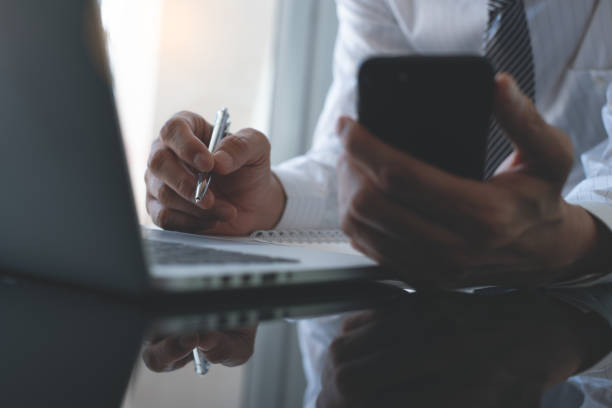 istock Business man working at office 1337141150