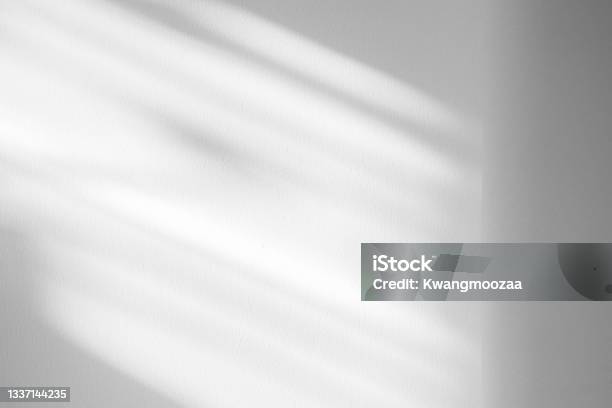 Window Shadow Drop On White Wall Background Stock Photo - Download Image Now - Wall - Building Feature, Light - Natural Phenomenon, Textured
