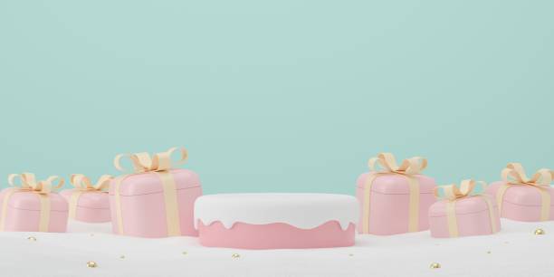 istock Abstract background. mock up scene for product display. 3d render 1337163774