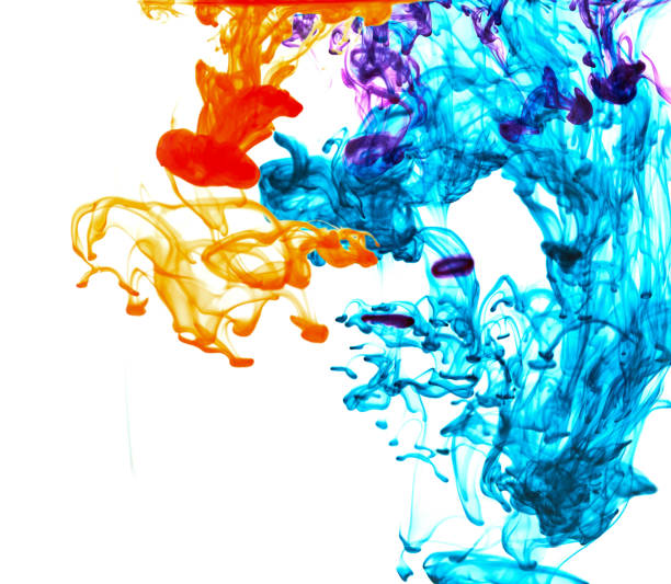 istock Motion ink Color drop in water make Cloud of ink under water isolated 1337168417