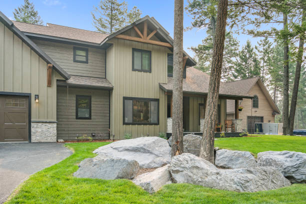 istock Olive and grays board and batin on new home 1337180192