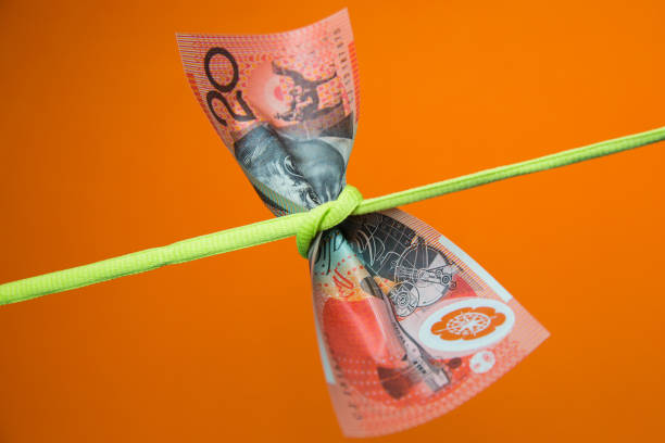 Australian Dollar Feeling the Pressure stock photo