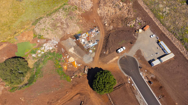 istock Aerial View of Construction at a New Subdivision 1337182694