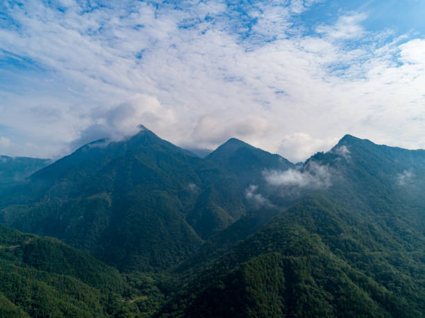 istock Beautiful mountains in the clouds 1337185660