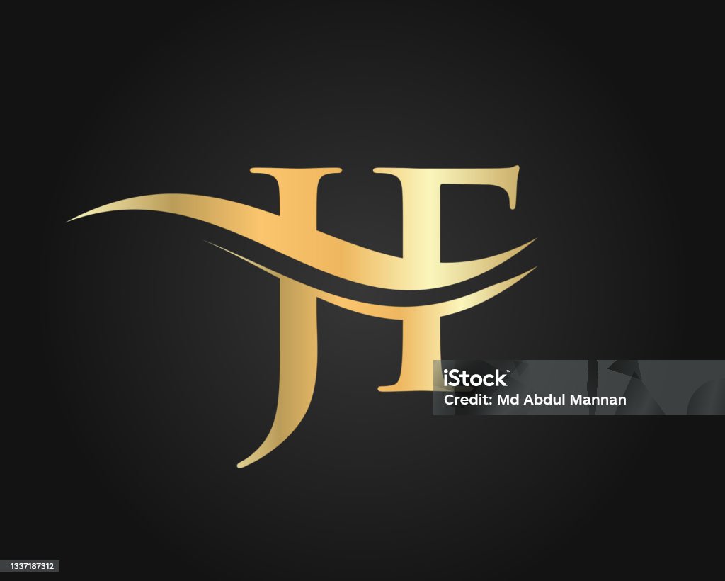 Jf Lettering Modern Letter Jf Logo Design Vector Initial Linked Letter Jf Logo ...