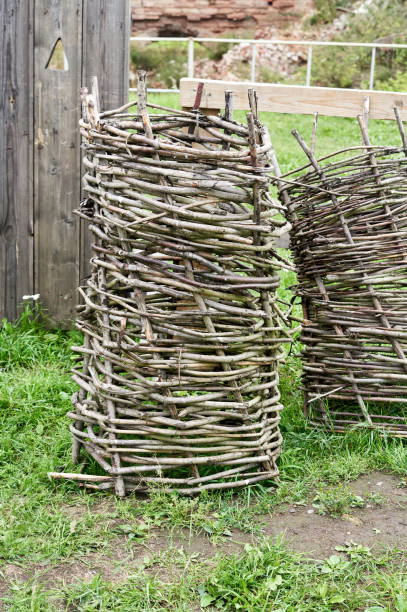 istock This high handmade basket is woven of tree branches 1337187482