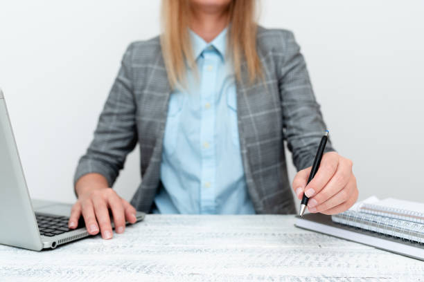 istock Giving New Hires Company Introduction, Explaining Business Policies, Computer Presentation Ideas, Remote Office Work, Online Connections Global Connectivity 1337193773