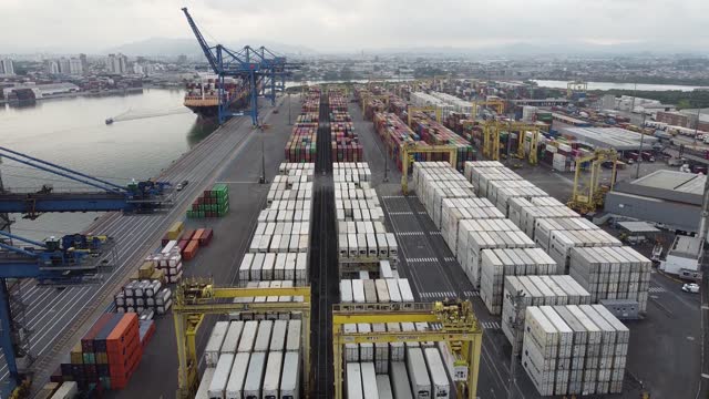 Wide view of the Port in Latin America