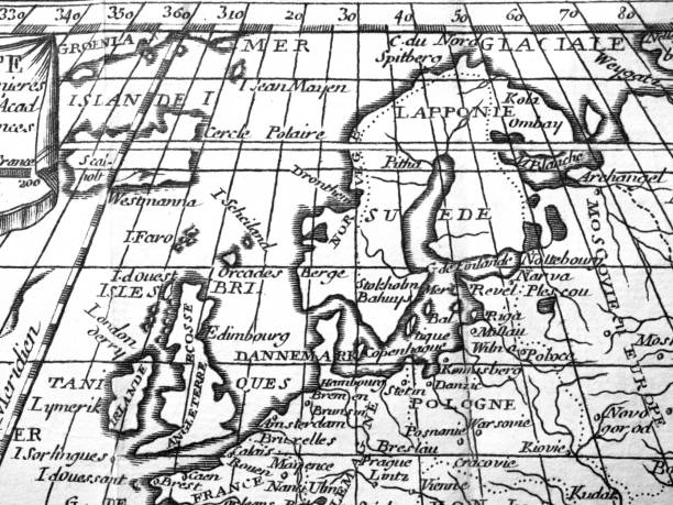 istock Antique world map, Europe. 1337197158
