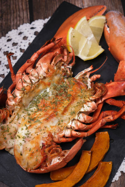 istock Grilled Lobster with Butter and Salad 1337198736