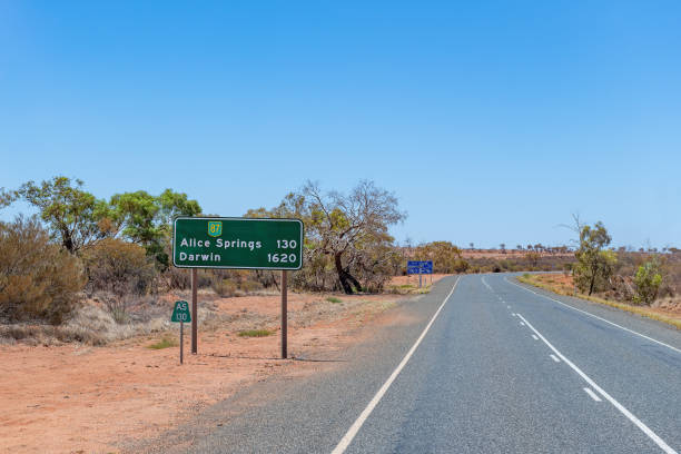 istock Stuart Highway, Northern Territory, Australia. 1337201924