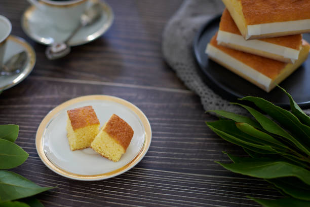 istock square butter cake. sobao pasiego typical Spanish. 1337202630