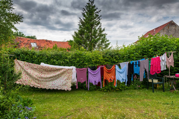 istock Laundry hanging in a garden 1337206624