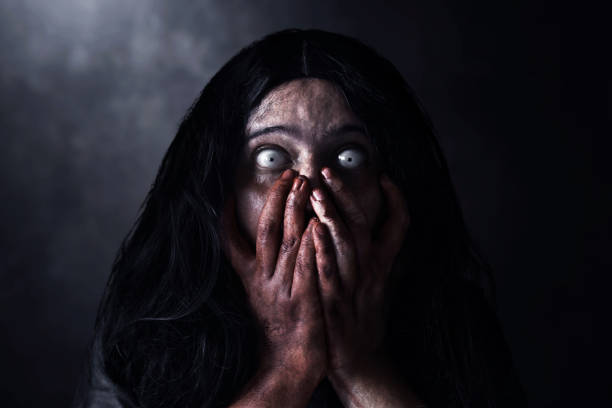 istock Scary ghost woman, halloween theme 1337209391