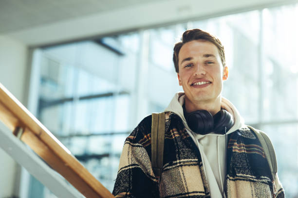 istock Confident male student in high school 1337210368