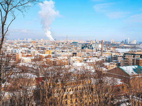 istock Panoramic view of skyline in Kiev, Ukraine 1337215902