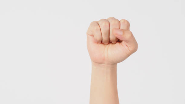 istock Hold or Wait hand sign isolated on white background. 1337220600