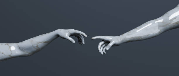 istock marble sculpture of creation of adam 1337221008