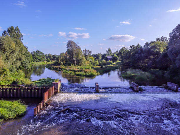 istock A photo from a drone showing the Warta River in central Poland. 1337222126
