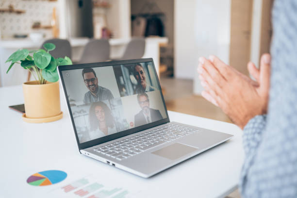 istock Corporate business team in video conference. 1337231220