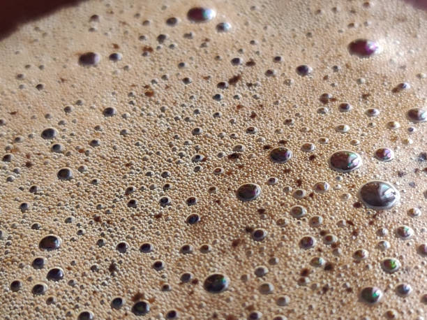 istock Coffee foam extreme close up. Full Frame Shot Of Coffee. Macro texture 1337232343