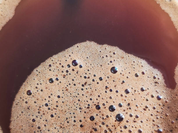 istock Coffee foam extreme close up. Full Frame Shot Of Coffee. Macro texture 1337232505