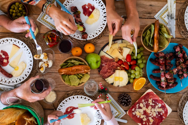 istock High Angle View Of Meal Served On Table 1337232683
