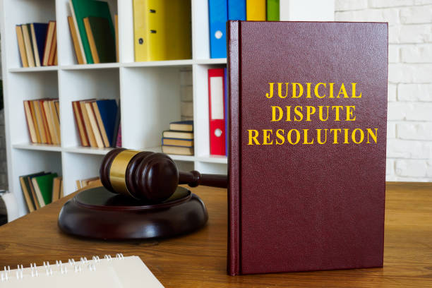 istock Judicial dispute resolution book on the desk. 1337232932
