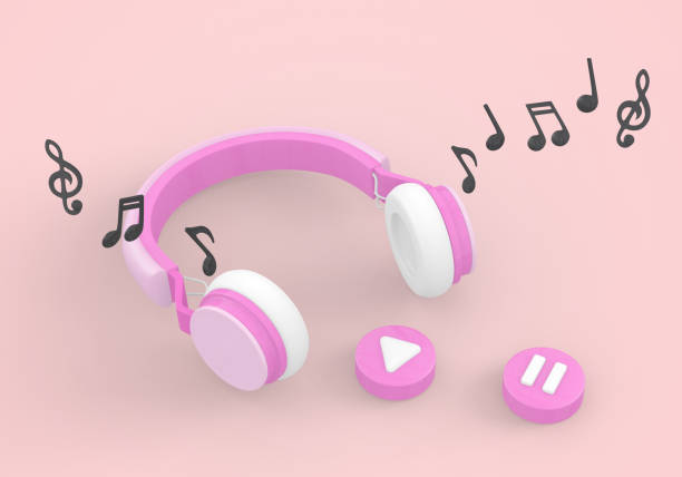 istock wireless headphones and music note on pink pastel background 1337238238