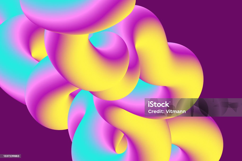 3d Abstract Vector Wallpaper Fluid Liquid Curve Futuristic Background  Multicolor Banner Creative Graphic Design Dynamic Elements In Vibrant  Modern Colors Stock Illustration - Download Image Now - iStock