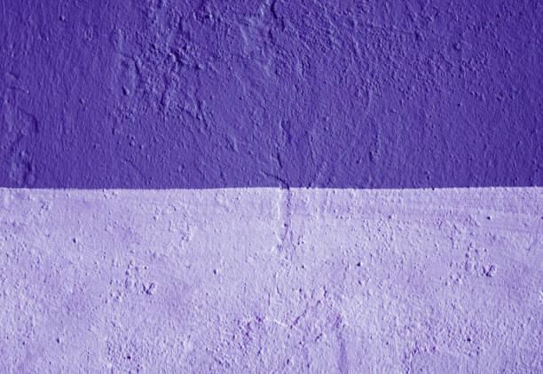 istock A wall with a plaster texture, painted in two colors. 1337241292