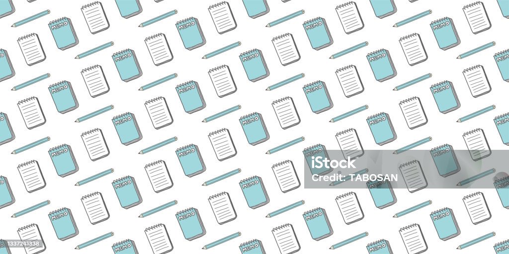 Note Pad Background Pattern Notepad Illustration Background Seamless Pattern Stock Illustration ...