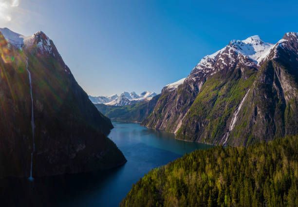 NORWAY - Møre og Romsdal  - Fjord Landscape Norway - wonderful fjord view in Tafjord more og romsdal county stock pictures, royalty-free photos & images