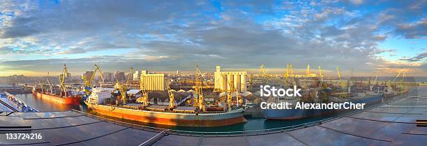Panoramablick Auf Sonnigen Morgen Im Seaport Casablanca Marokko Stockfoto und mehr Bilder von Afrika